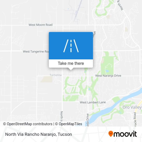 North Via Rancho Naranjo map
