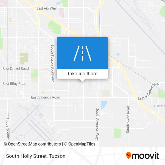 South Holly Street map