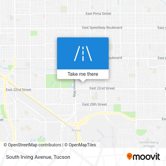 South Irving Avenue map