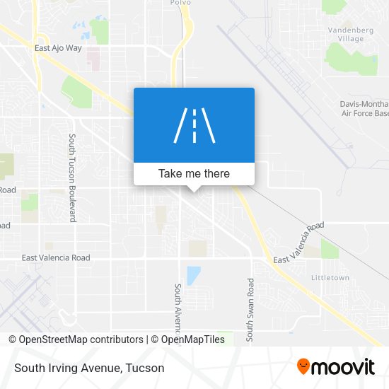 South Irving Avenue map