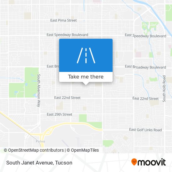 South Janet Avenue map