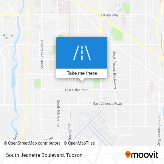 South Jeanette Boulevard map
