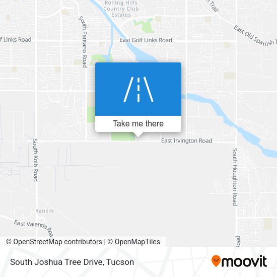 South Joshua Tree Drive map