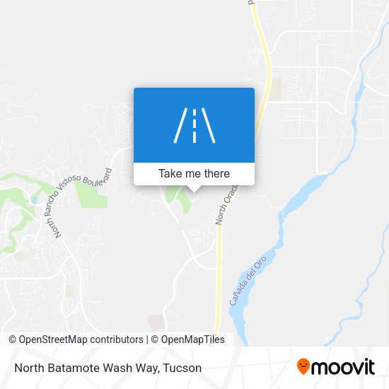 North Batamote Wash Way map