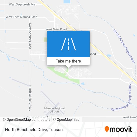 North Beachfield Drive map