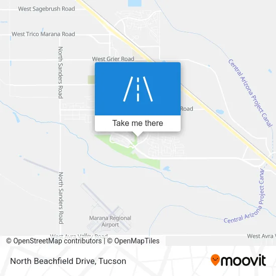 North Beachfield Drive map