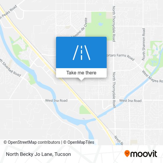 North Becky Jo Lane map