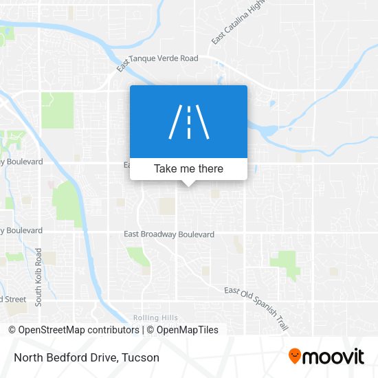 North Bedford Drive map