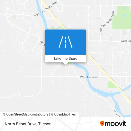 North Benet Drive map