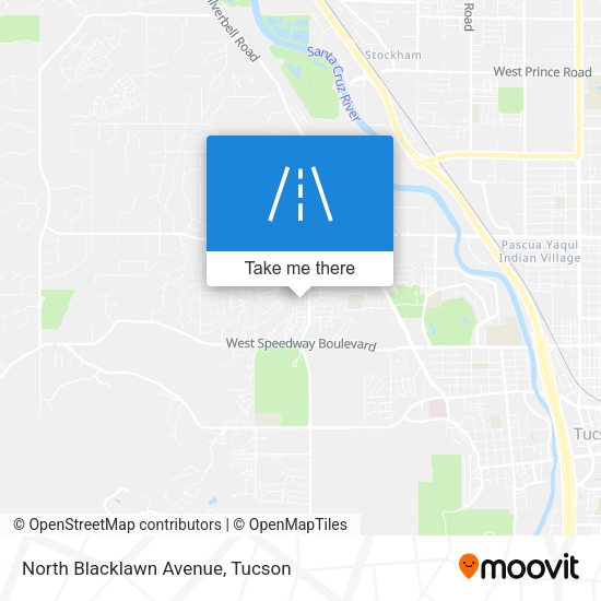 Mapa de North Blacklawn Avenue