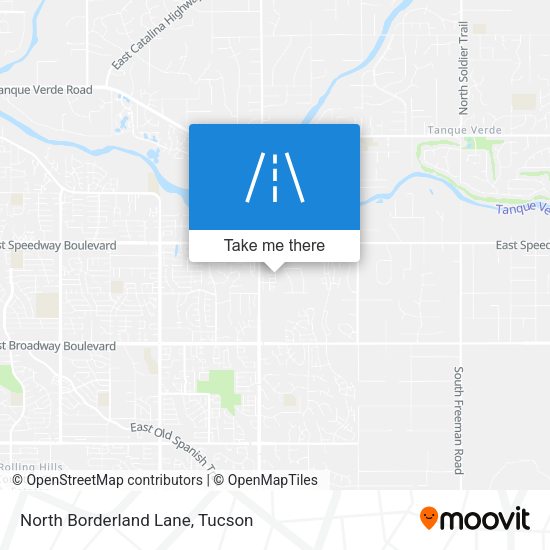 North Borderland Lane map