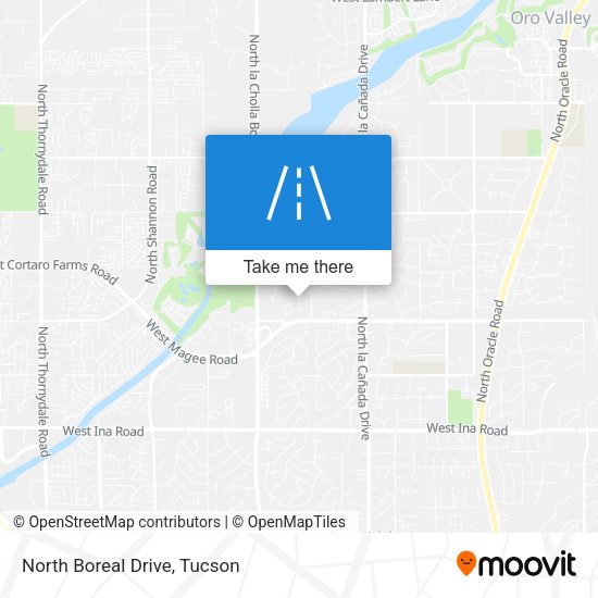 North Boreal Drive map