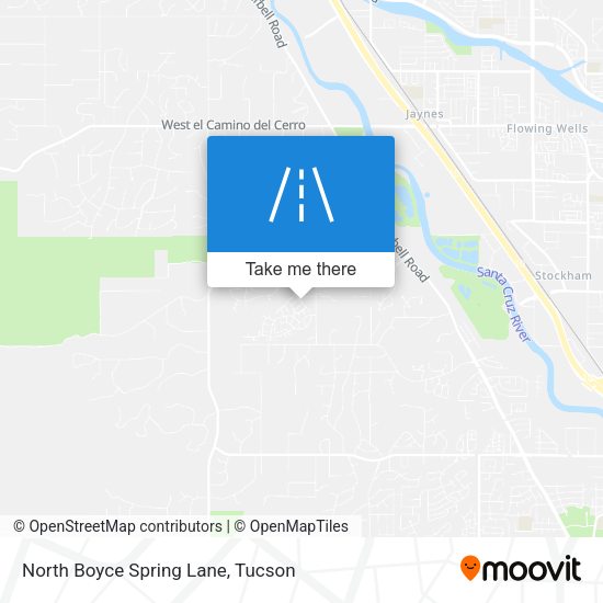 North Boyce Spring Lane map