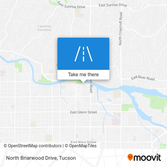 North Briarwood Drive map