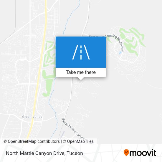 North Mattie Canyon Drive map