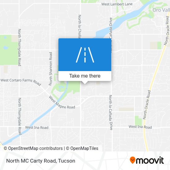 North MC Carty Road map