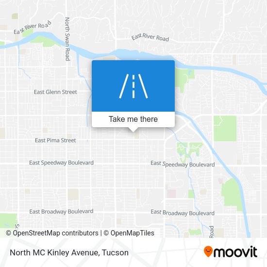 North MC Kinley Avenue map