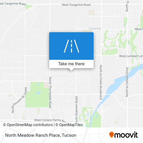 North Meadow Ranch Place map