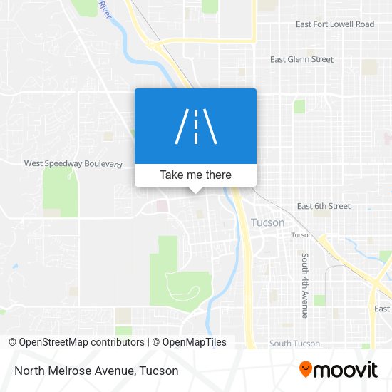 North Melrose Avenue map