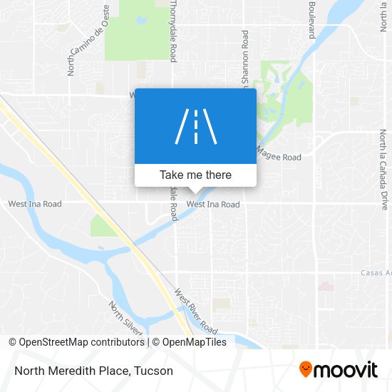 North Meredith Place map