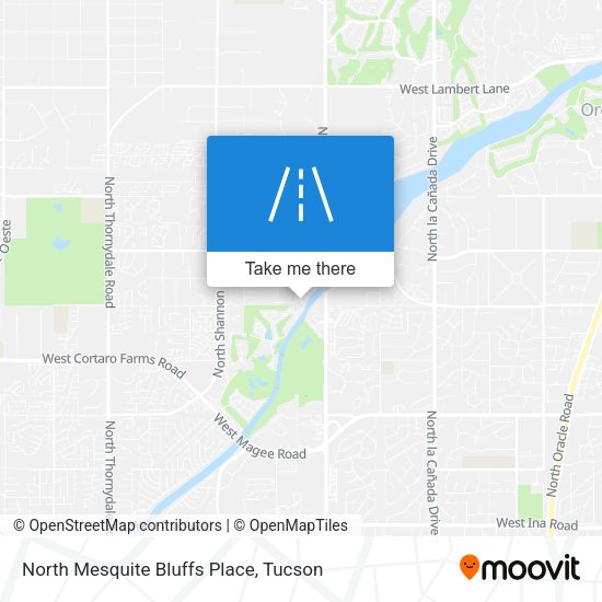 North Mesquite Bluffs Place map