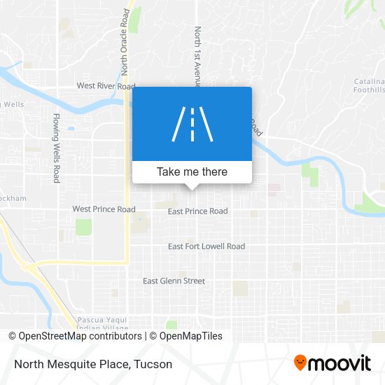 North Mesquite Place map