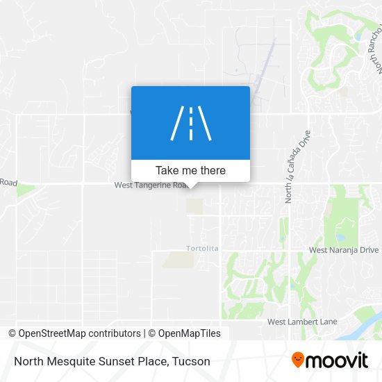 North Mesquite Sunset Place map