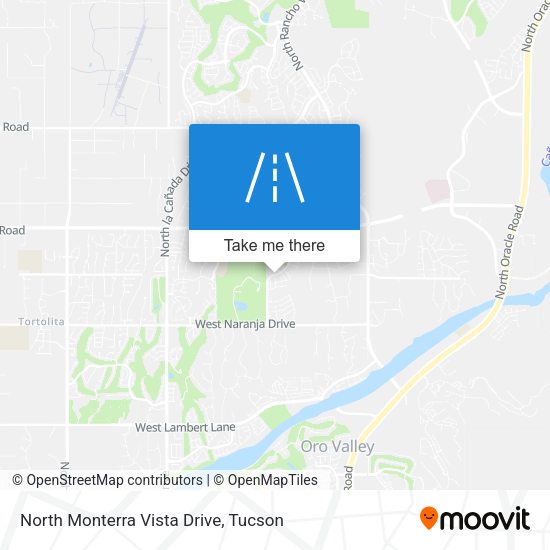 North Monterra Vista Drive map
