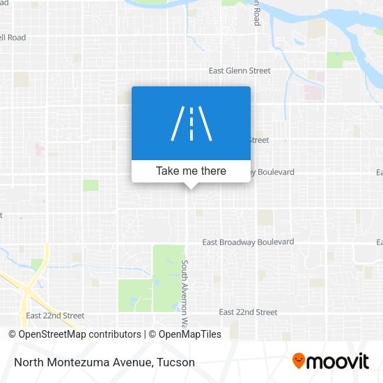 North Montezuma Avenue map