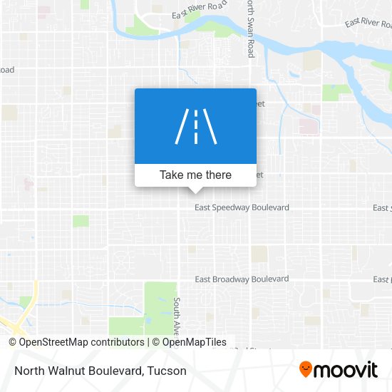 North Walnut Boulevard map