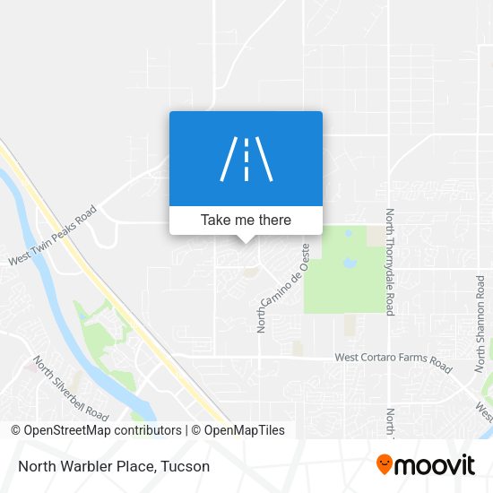 North Warbler Place map