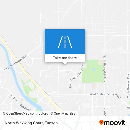 North Waxwing Court map