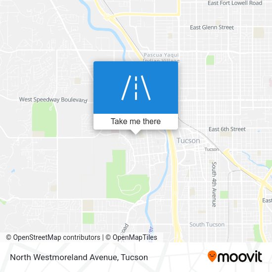 North Westmoreland Avenue map