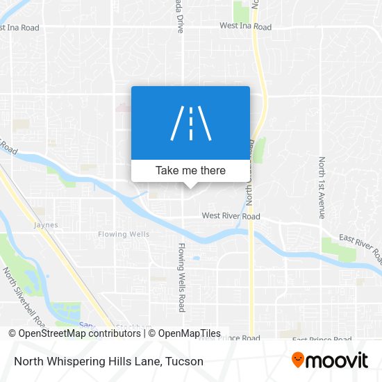 Mapa de North Whispering Hills Lane
