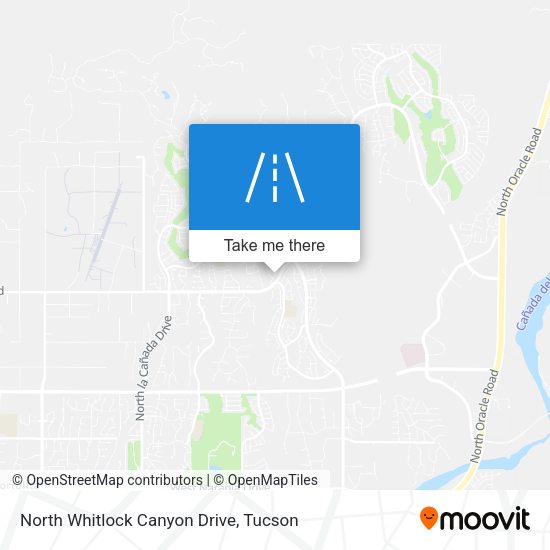 North Whitlock Canyon Drive map