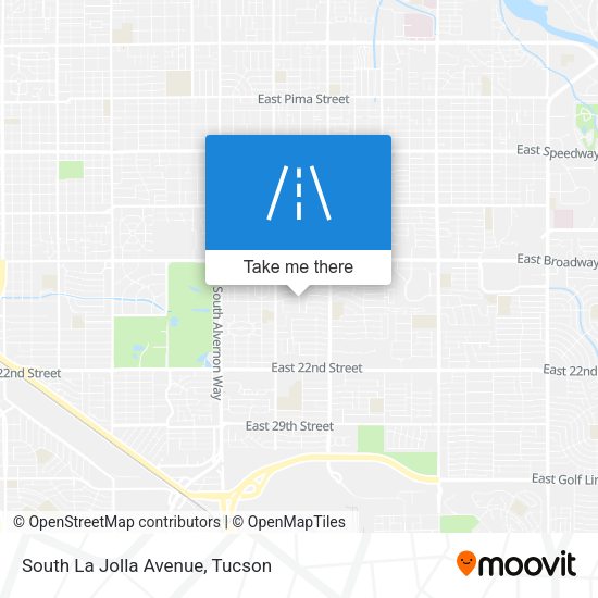 South La Jolla Avenue map