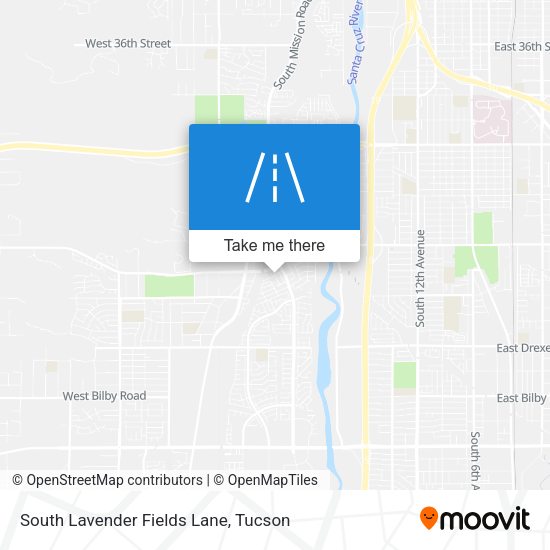 South Lavender Fields Lane map