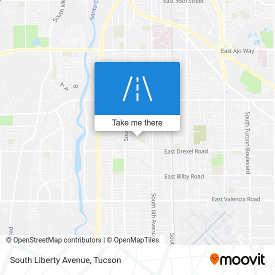 Mapa de South Liberty Avenue