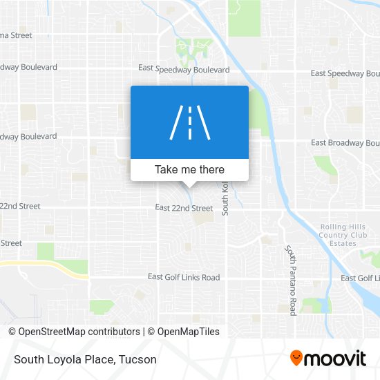 South Loyola Place map