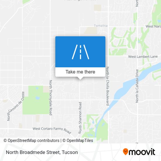 North Broadmede Street map