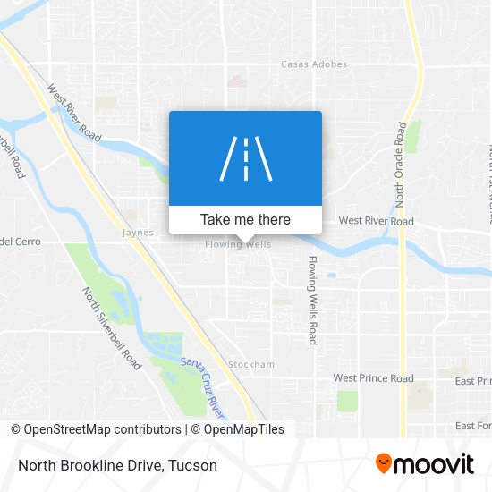 North Brookline Drive map