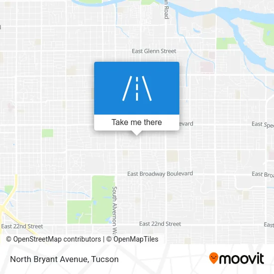 North Bryant Avenue map
