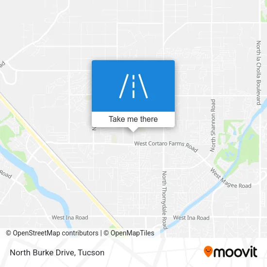 North Burke Drive map