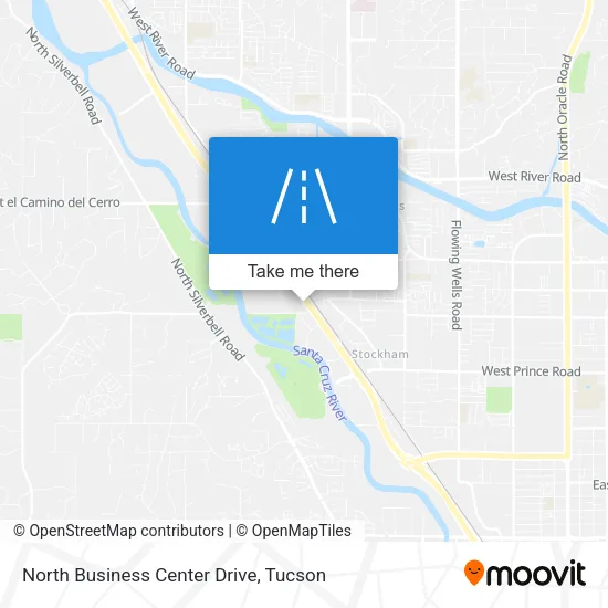 North Business Center Drive map
