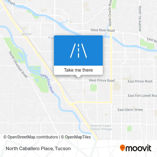 North Caballero Place map