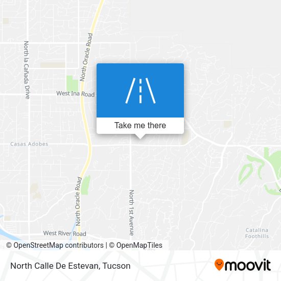 North Calle De Estevan map
