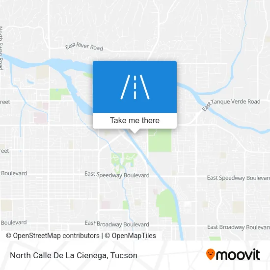 North Calle De La Cienega map