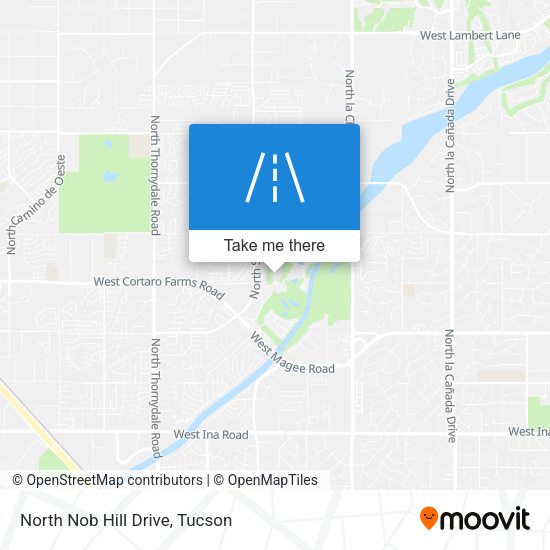 North Nob Hill Drive map
