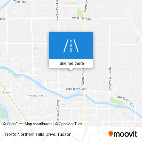 North Northern Hills Drive map
