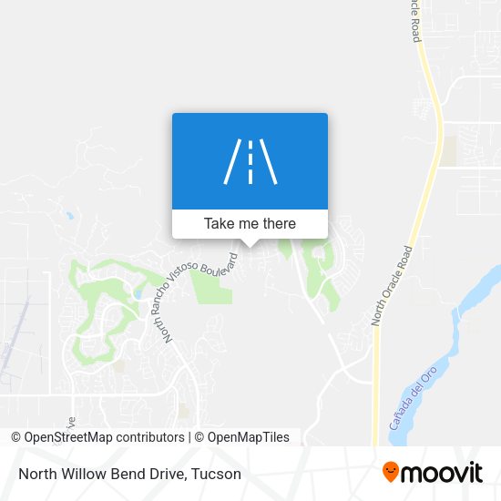 North Willow Bend Drive map